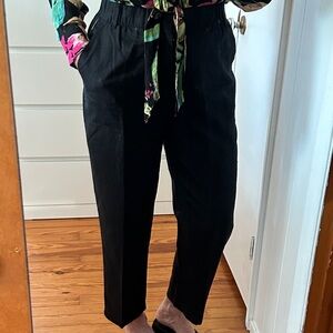 NWT GAP Black Linen Crop Pant, black travel pant, versatile everyday pants
